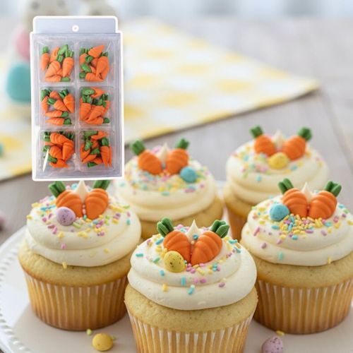CARROTS | SUGAR DECORATIONS | 42 PIECE PACK