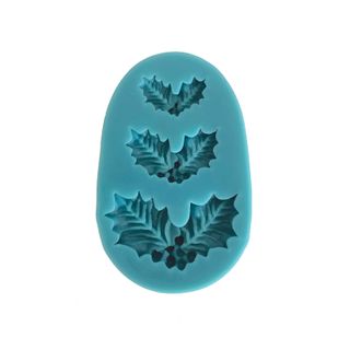 ASSORTED HOLLY SILICONE MOULD