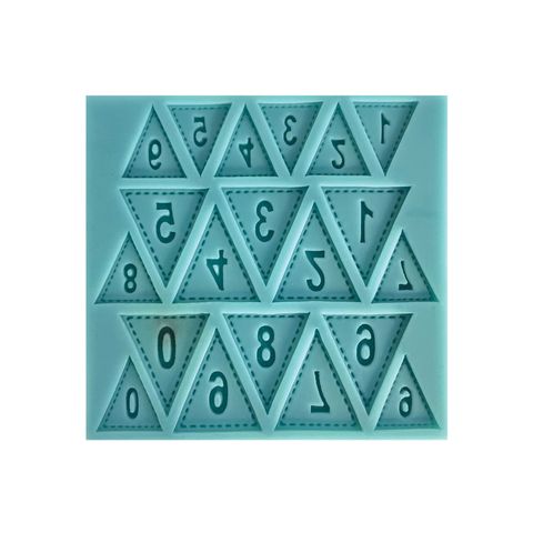 BUNTING NUMBER SILICONE MOULD