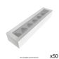 BULK | 50PK | WINDOW CUPCAKE BOX | 6 HOLES (1X6) | 3 INCH HIGH