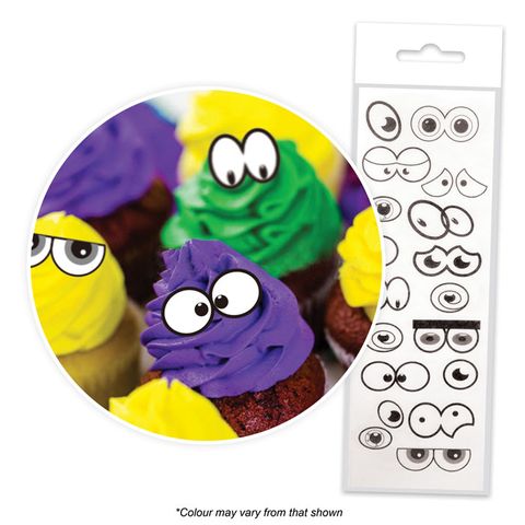 CAKE CRAFT | MIXED EYES | WAFER TOPPERS | PACKET OF 16 - BB 05/26