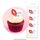 CAKE CRAFT | I LOVE YOU HEART | WAFER TOPPERS | PACKET OF 16 - BB 09/26