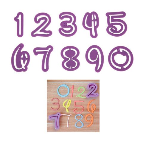 DISNEY NUMBER CUTTERS SET OF 10