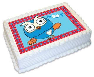 GIGGLE AND HOOT -  A4 EDIBLE ICING IMAGE - 29.7CM X 21CM (APPROX.)