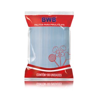 BWB | LOLLIPOP STICKS BLUE | 100 PACK