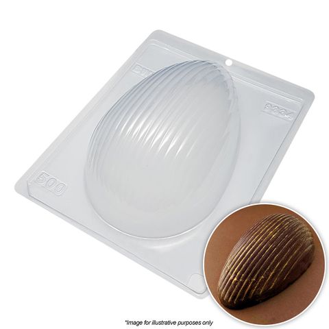 BWB | TEXTURED WAVE EGG MOULD 500G | 3 PIECE