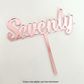 CAKE CRAFT | SEVENTY | ROSE GOLD | ACRYLIC CAKE TOPPER