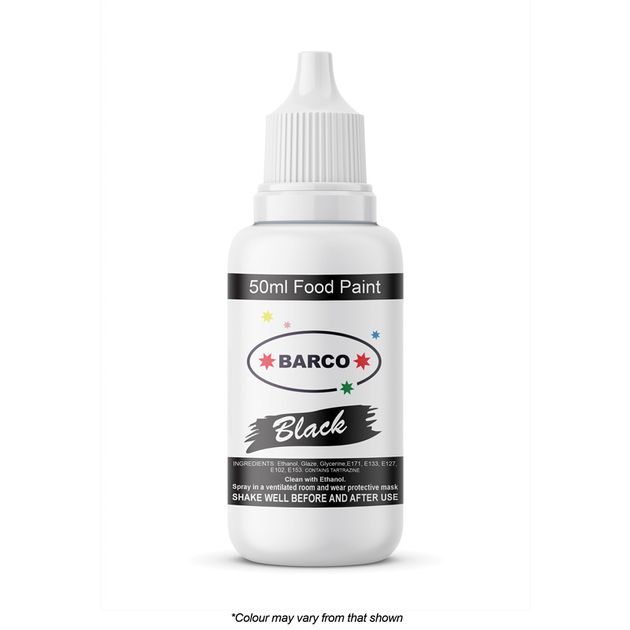 Black Edible Spray Paint 1.5oz - Black