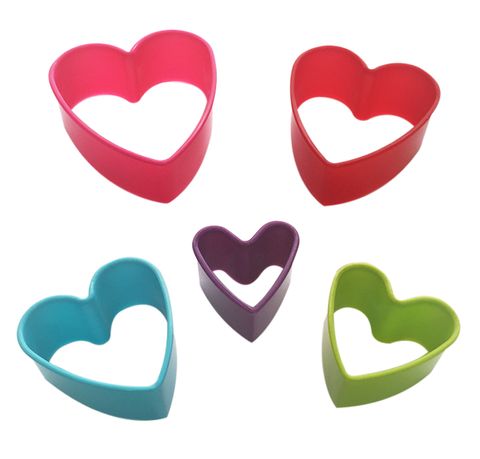 HEART MULTI COLOUR | COOKIE CUTTER | SET OF 5