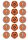 A-LEAGUE BRISBANE ROAR FC 2 INCH/5CM CUPCAKE IMAGE SHEET - 15 PER SHEET