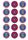 A-LEAGUE NEWCASTLE JETS FC 2 INCH/5CM CUPCAKE IMAGE SHEET - 15 PER SHEET