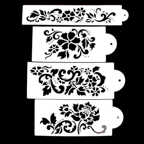 FLORAL STENCIL SET | 4 PIECES