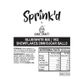 SPRINK'D | BLUE/WHITE MIX | SNOWFLAKES/2MM SUGAR BALLS | 1KG - BB 06/02/25