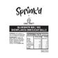 SPRINK'D | BLUE/WHITE MIX | SNOWFLAKES/2MM SUGAR BALLS | 1KG - BB 06/02/26