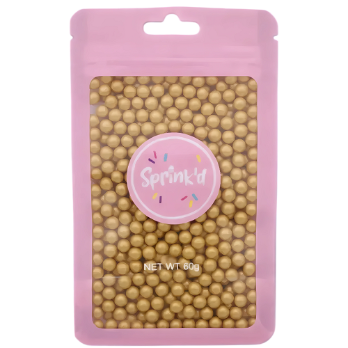 SPRINK'D | SUGAR BALLS | GOLD | 4MM | 120G