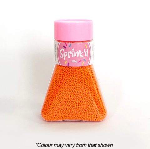 SPRINK'D | SUGAR BALLS | ORANGE | 2MM | 110G - BB 06/02/25