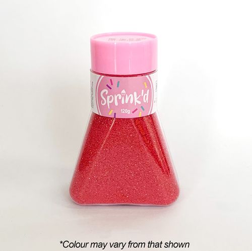 SPRINK'D | SANDING SUGAR | RED | 120G