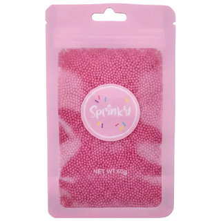 SPRINK'D | SUGAR BALLS | BRIGHT PINK | 2MM | 110G - BB 12/03/26