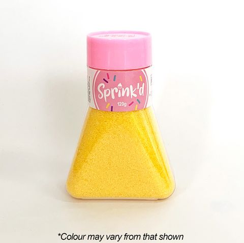 SPRINK'D | SANDING SUGAR | YELLOW | 120G - BB 12/03/26