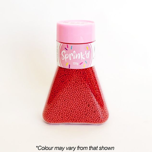 SPRINK'D | SUGAR BALLS | RED | 2MM | 110G - BB 10/01/27
