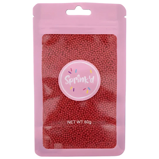 SPRINK'D | SUGAR BALLS | RED | 2MM | 110G - BB 10/01/27