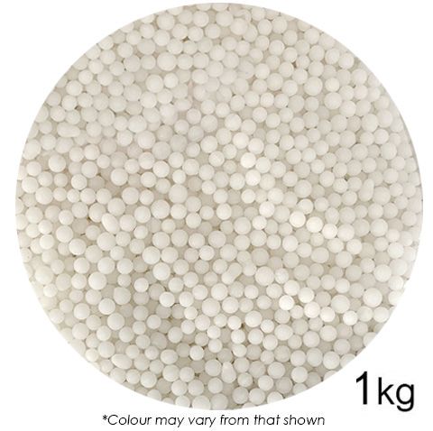 SPRINK'D | SUGAR BALLS | WHITE | 4MM | 1KG - BB 10/26