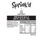 SPRINK'D | SUGAR BALLS | BLACK | 8MM | 1KG - BB 02/12/25