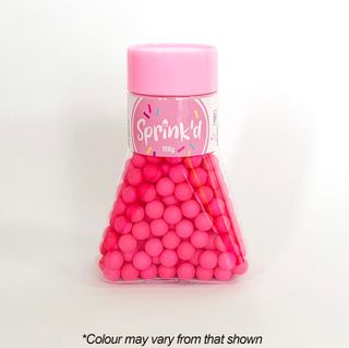 SPRINK'D | SUGAR BALLS | BRIGHT PINK | 8MM | 100G