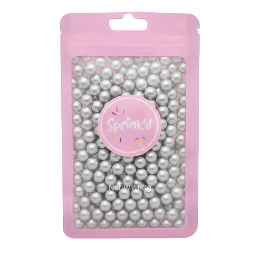 SPRINK'D | SUGAR BALLS | SILVER | 8MM | 100G