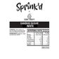 SPRINK'D | SANDING SUGAR | WHITE | 1KG - BB 06/02/26