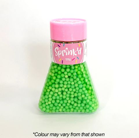 SPRINK'D | SUGAR BALLS | GREEN | 4MM | 120G - BB 12/03/24