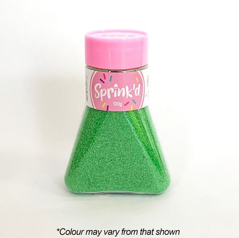 SPRINK'D | SANDING SUGAR | GREEN | 120G - BB 18/07/25