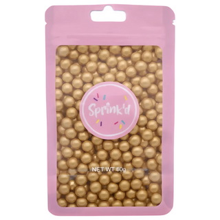 SPRINK'D | SUGAR BALLS | GOLD | 8MM | 100G
