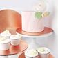 CAKE BOARD | ROSE GOLD | 9 INCH | ROUND | MDF | 6MM THICK