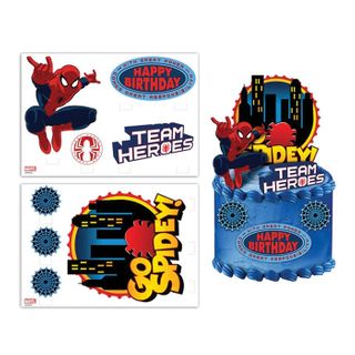 SPIDERMAN CAKE TOPPER SCENE | EDIBLE IMAGE