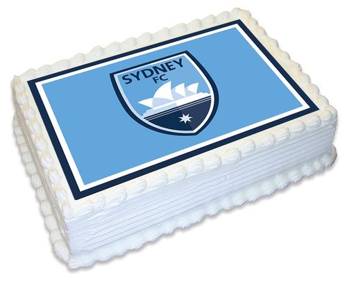 A-LEAGUE SYDNEY FC -  A4 EDIBLE ICING IMAGE - 29.7CM X 21CM (APPROX.)