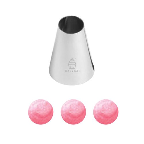 CAKE CRAFT | #2A LARGE ROUND | PIPING TIP | STAINLESS STEEL