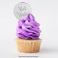 BEST WISHES ROUND | SILVER | MIRROR TOPPER