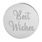 BEST WISHES ROUND | SILVER | MIRROR TOPPER