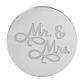 MR & MRS ROUND | SILVER | MIRROR TOPPER