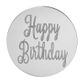 HAPPY BIRTHDAY ROUND | SILVER | MIRROR TOPPER