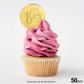 IT?S A BOY ROUND | GOLD | MIRROR TOPPER | 50 PACK