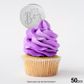 IT?S A BOY ROUND | SILVER | MIRROR TOPPER | 50 PACK