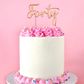 CAKE CRAFT | METAL TOPPER | FORTY | ROSE GOLD