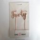 CAKE CRAFT | METAL TOPPER | FORTY | ROSE GOLD