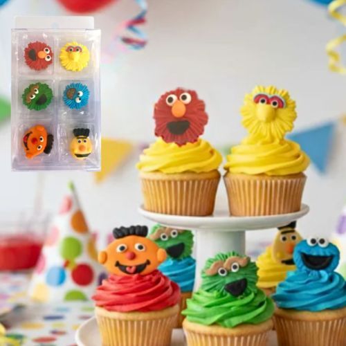 SESAME STREET | SUGAR DECORATIONS | 6 PIECE PACK