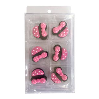 MINNIE MOUSE HEAD | SUGAR DECORATIONS | 6 PIECE PACK - BB 12/25