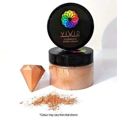 VIVID | CHAMPAGNE | EDIBLE METALLIC DUST | 50G - BB 19/04/26