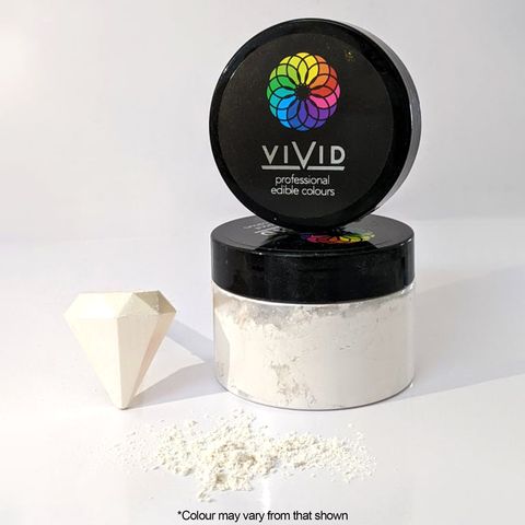 VIVID | PLATNIUM WHITE | EDIBLE METALLIC DUST | 50G - BB 19/04/26