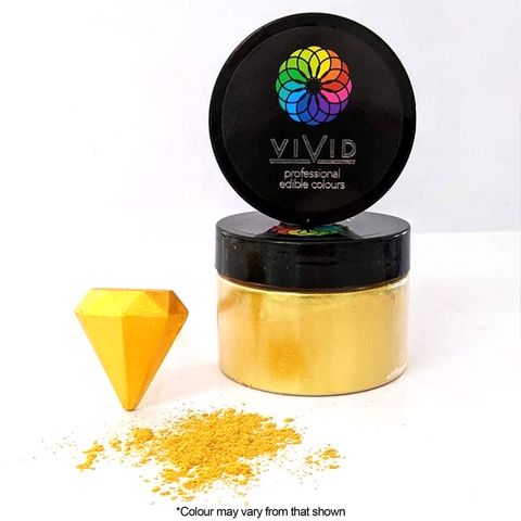 VIVID | SUPER GOLD | EDIBLE METALLIC DUST | 50G - BB 19/04/26